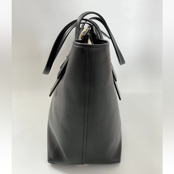 CHLOE MEDIUM ZIPPED C BLACK LEATHER TOTE BAG New With Imperfections - Picture 5 of 11